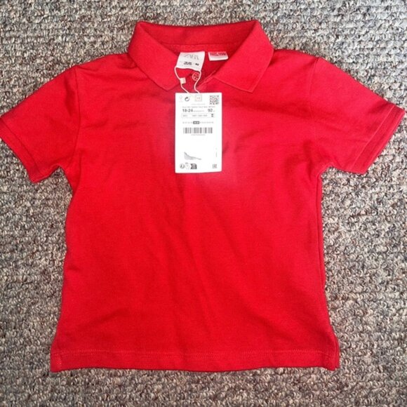 Other - NWT Kids Red Short Sleeve Polo 18-24 months